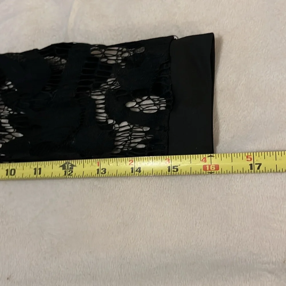 Black Lace  Sheer Whimsigoth Boho Pool Beach Midi Maxi Coverup Cardigan Duster S - Picture 7 of 7